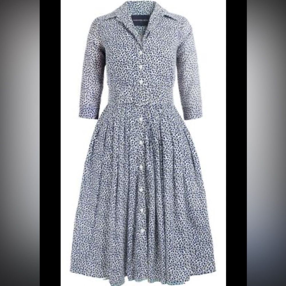 Samantha Sung Floral Midi Shirt Dress